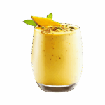 Mango Lassi (House Specialty: Lassi blended with mango & rosewater)
